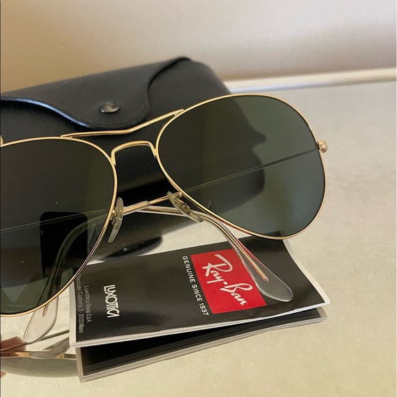 RAYBAN AVIATORS - Black/Gold - Picture 2 of 5